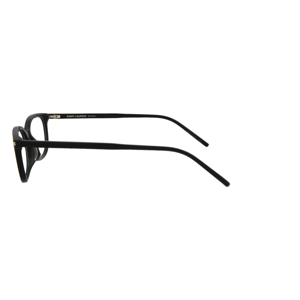 Saint Laurent Square-Frame Acetate Optical Frames Black Black Transparent Womens - Picture 3 of 4